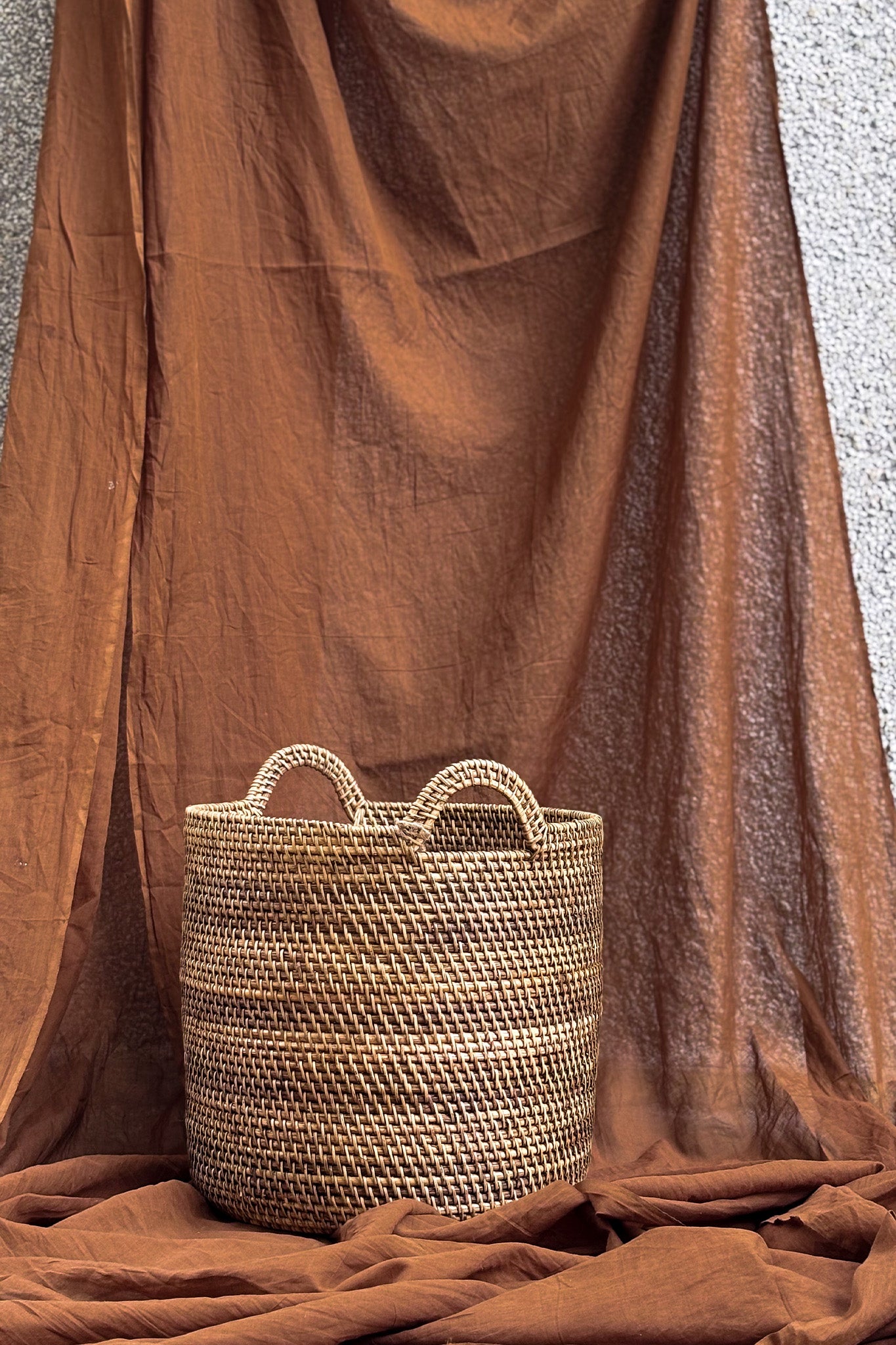 Midori Cane Laundry Basket