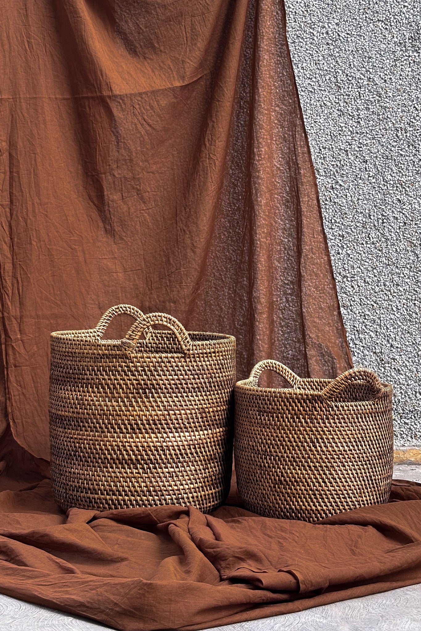 Midori Cane Laundry Basket