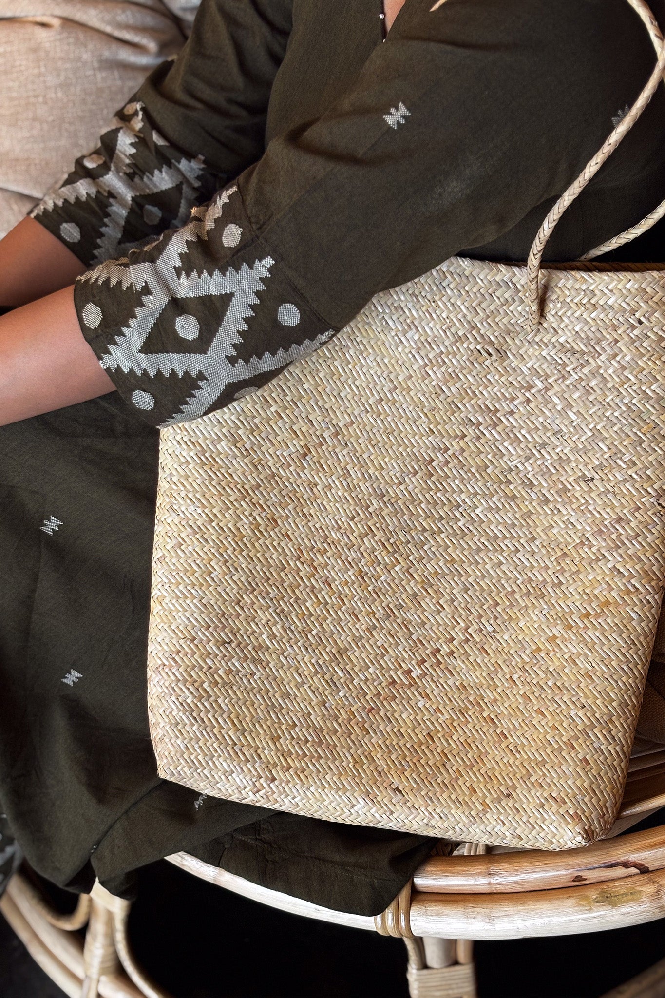 Midori Bamboo Handbag - Natural