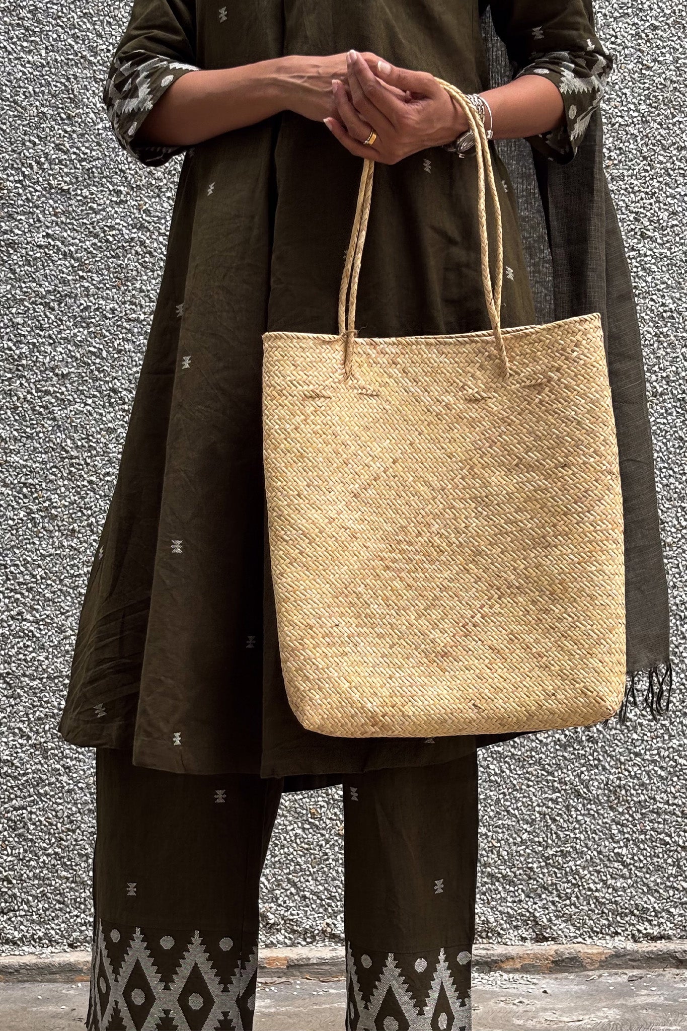 Midori Bamboo Handbag - Natural