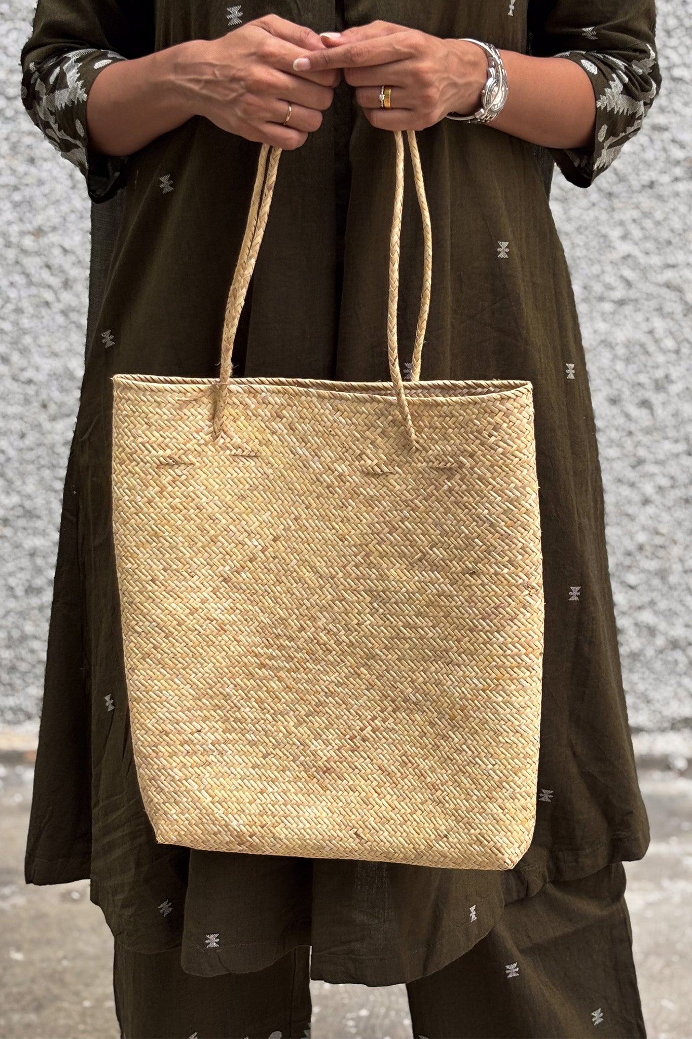 Midori Bamboo Handbag - Natural