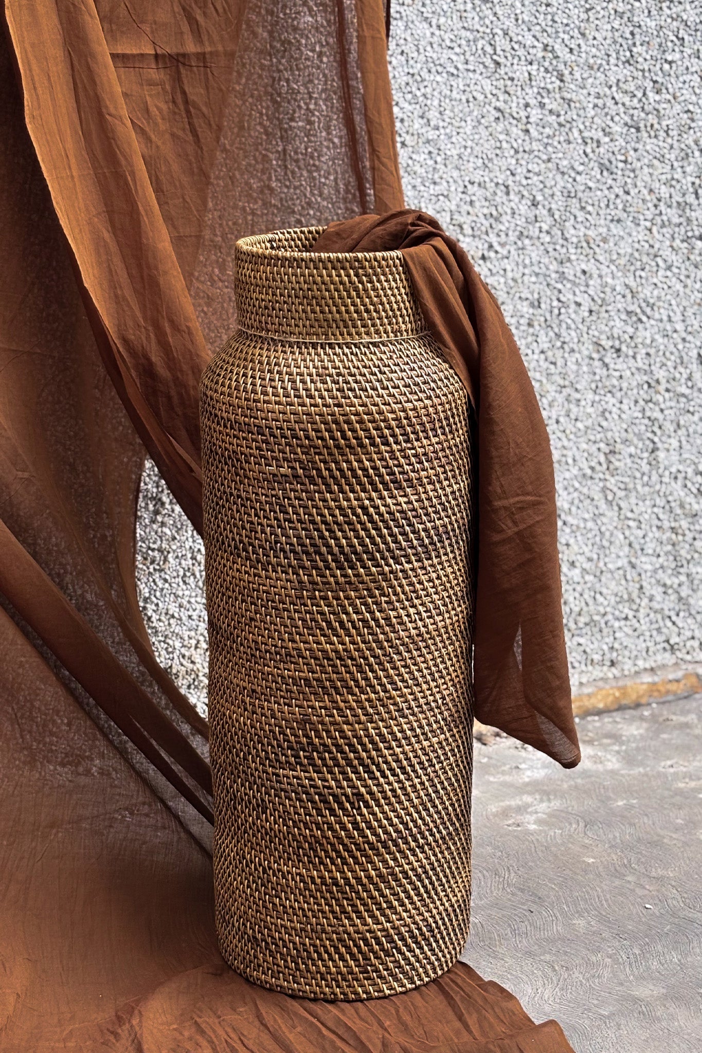 Midori Rattan Vase M