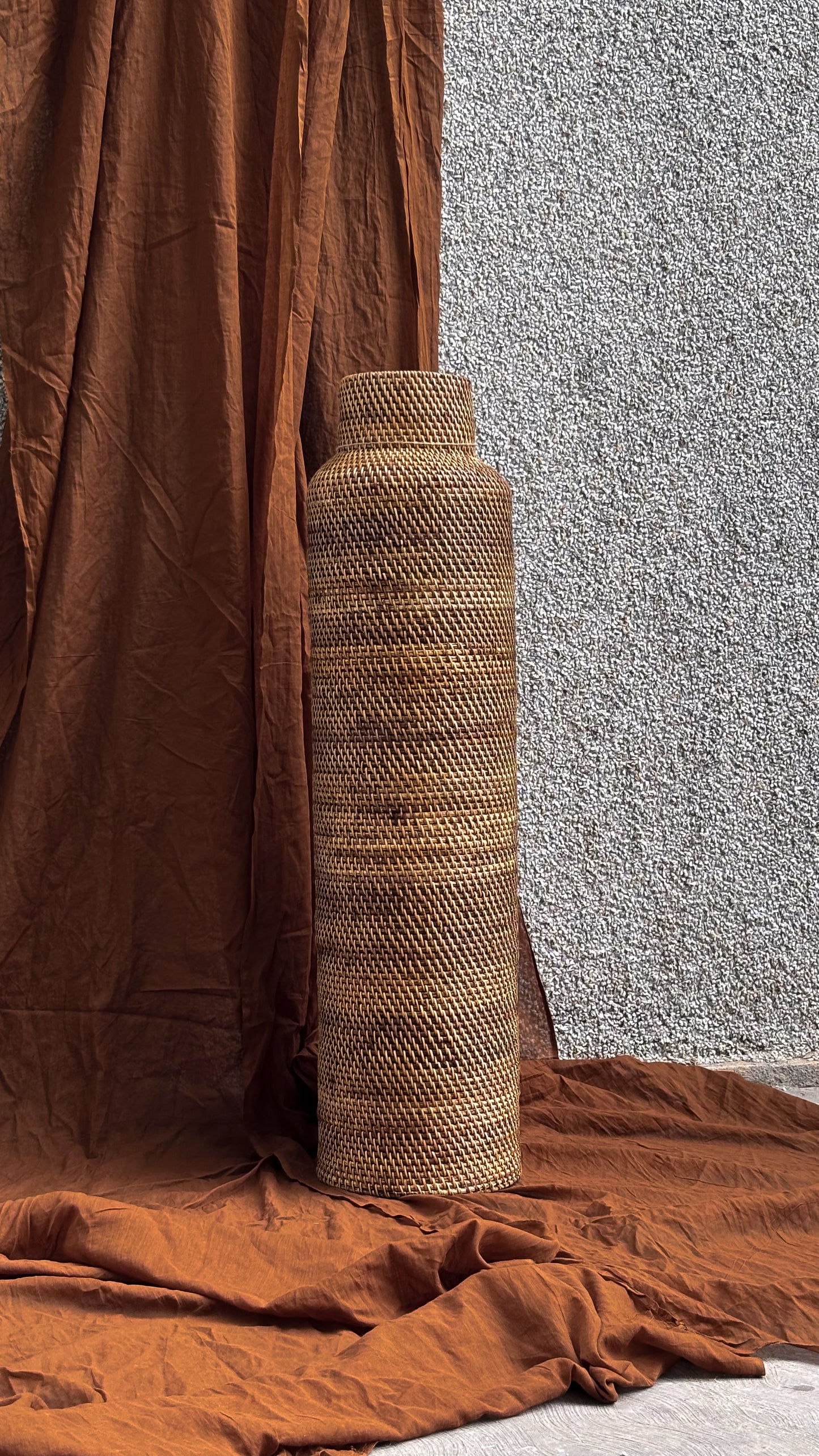 Midori Rattan Vase L