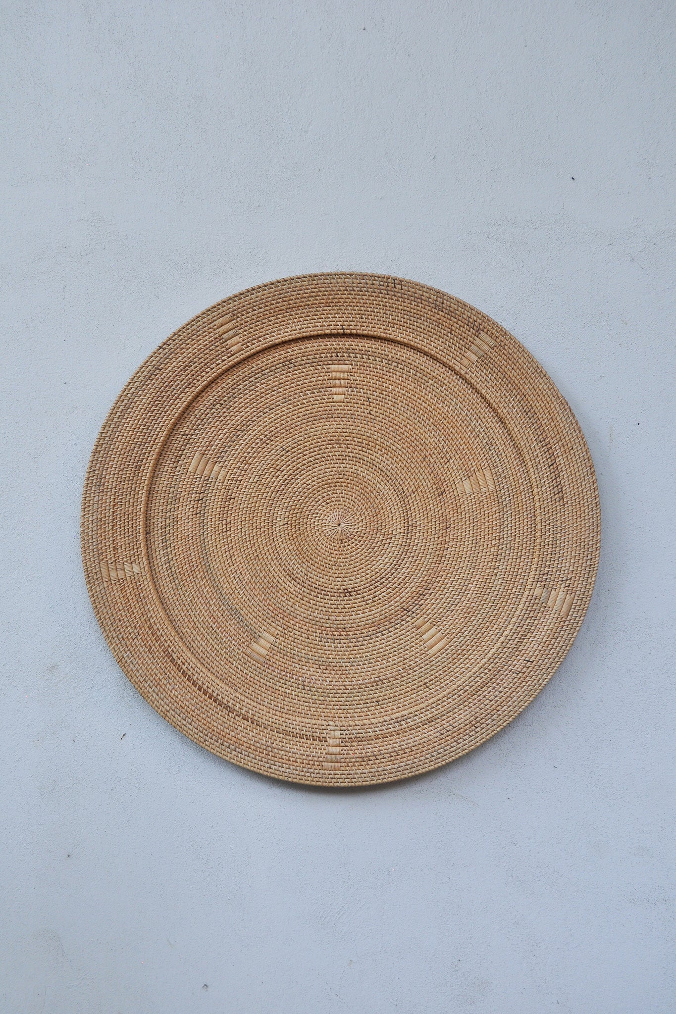 Midori Handwoven Rattan Wall Decor Plate