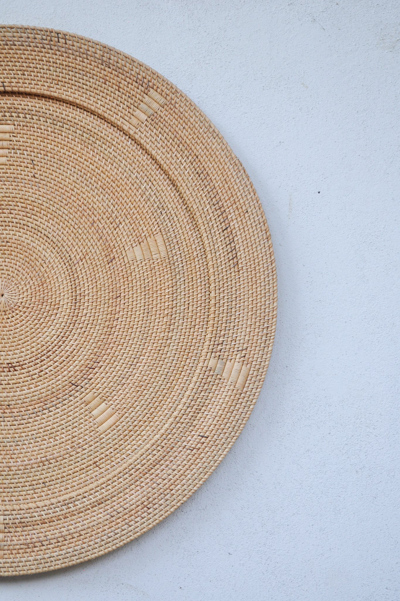 Midori Handwoven Rattan Wall Decor Plate