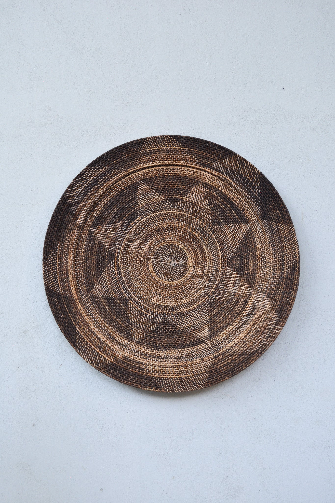Midori Handwoven Rattan Wall Decor Plate