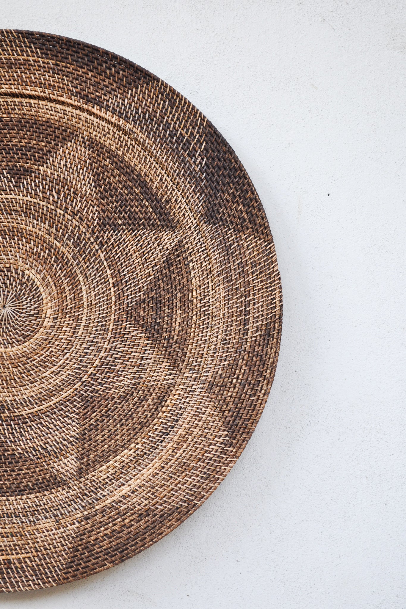 Midori Handwoven Rattan Wall Decor Plate