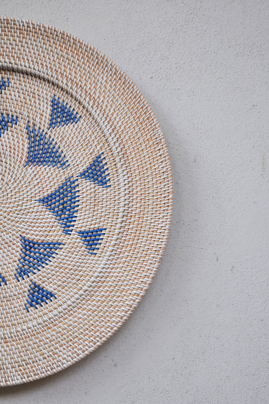 Midori Handwoven Rattan Wall Decor Plate