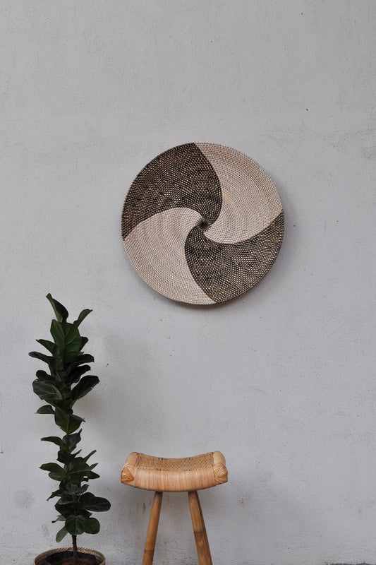 Midori Handwoven Rattan Wall Decor Plate
