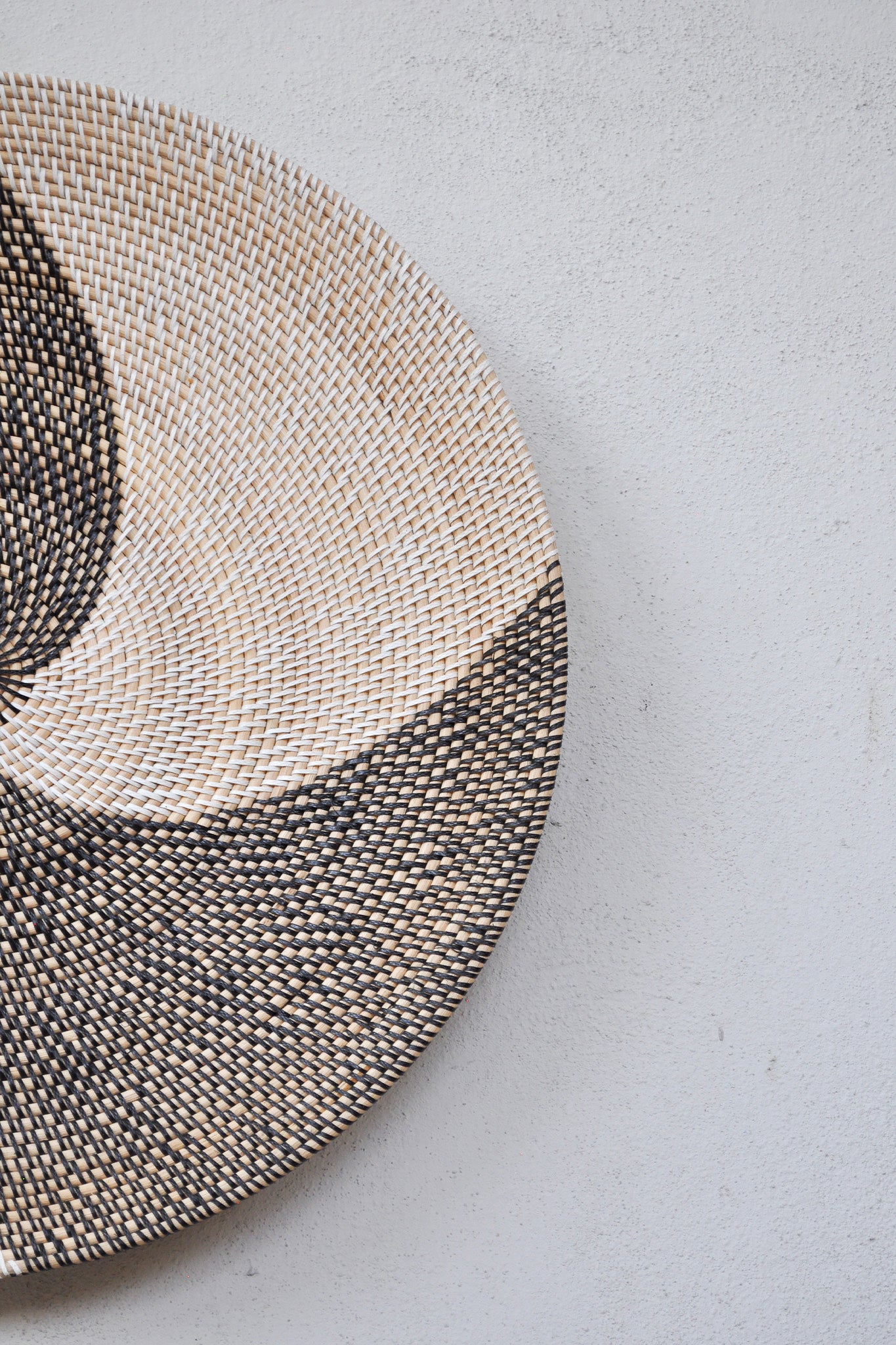 Midori Handwoven Rattan Wall Decor Plate