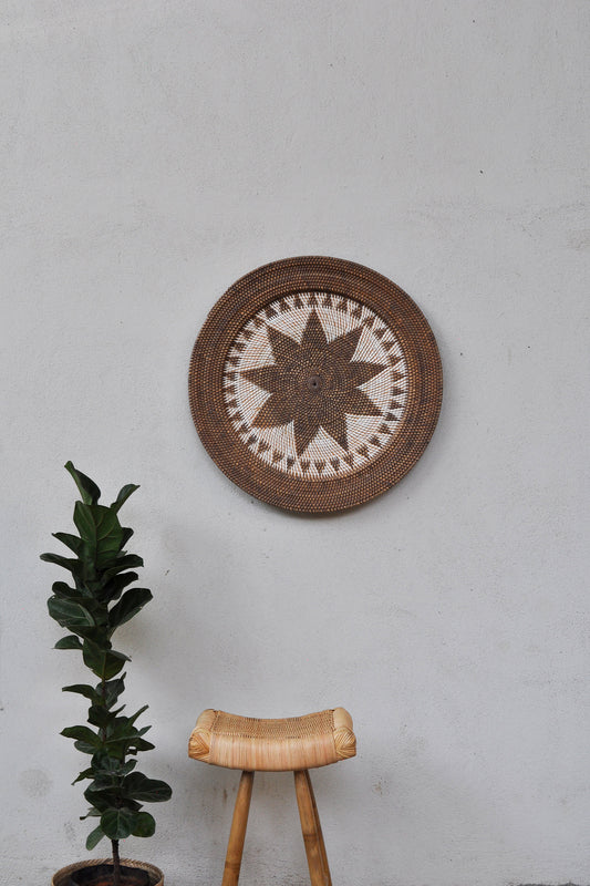 Midori Handwoven Rattan Wall Decor Plate