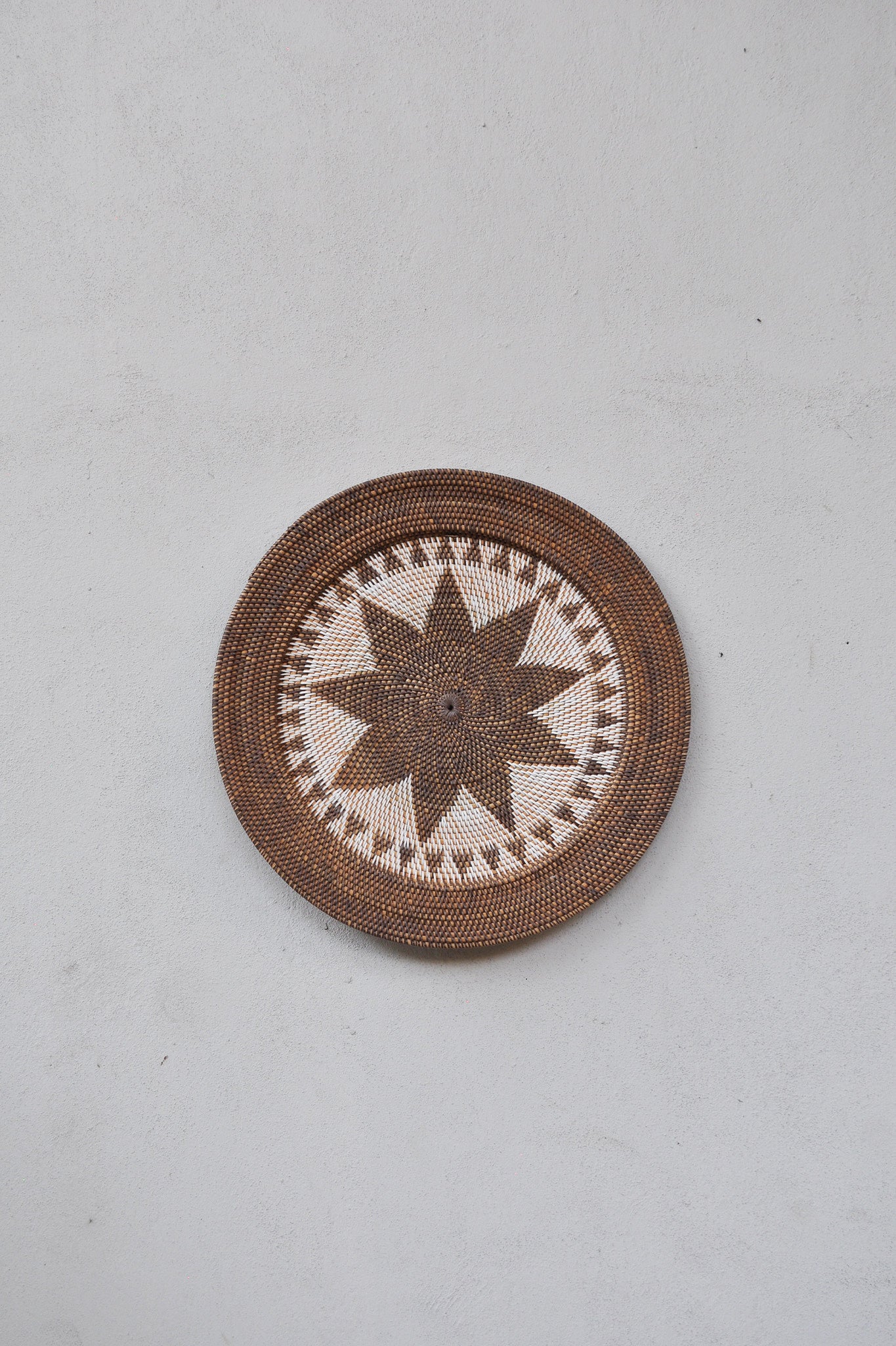Midori Handwoven Rattan Wall Decor Plate