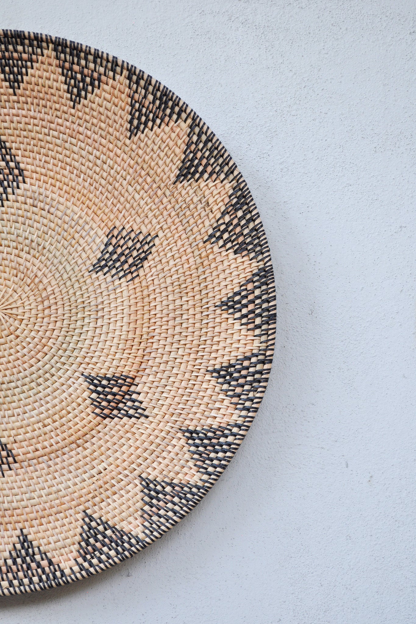Midori Handwoven Rattan Wall Decor Plate