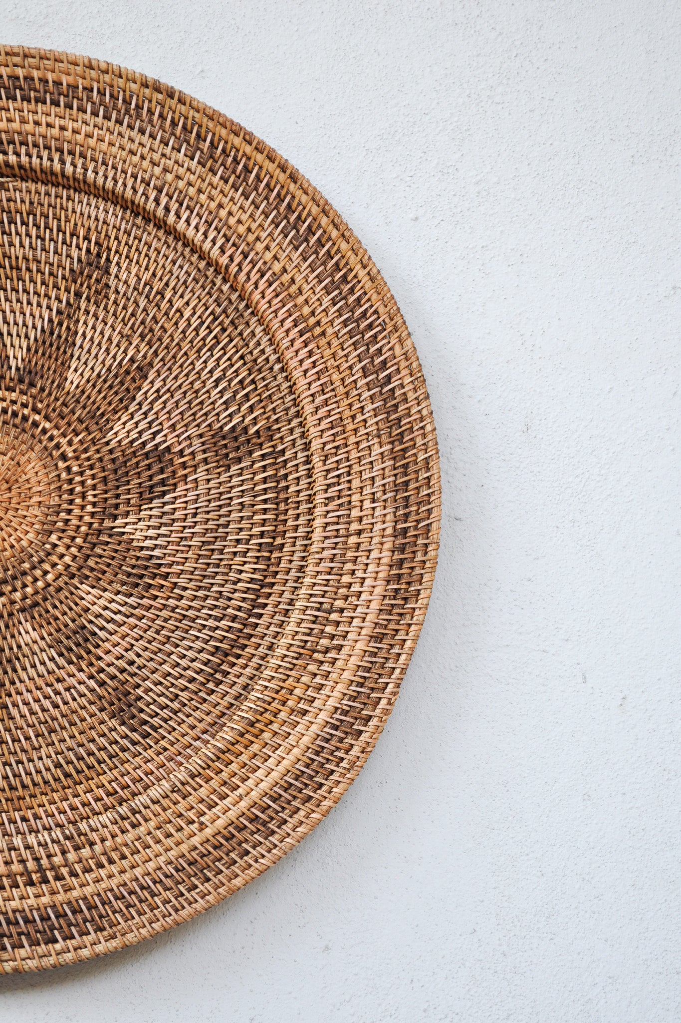 Midori Handwoven Rattan Wall Decor Plates