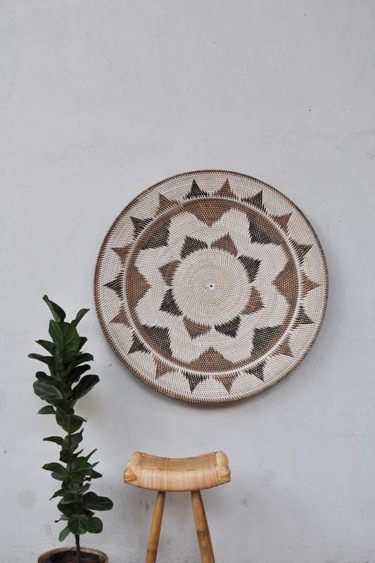 Midori Handwoven Rattan Wall Decor Plate