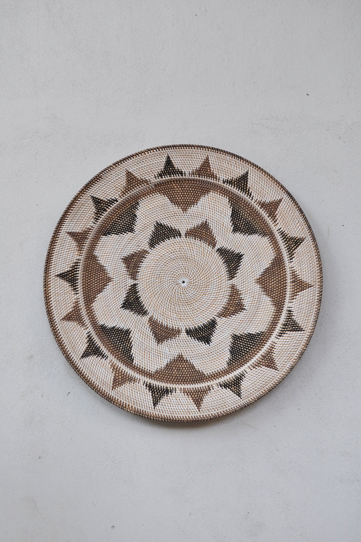 Midori Handwoven Rattan Wall Decor Plate