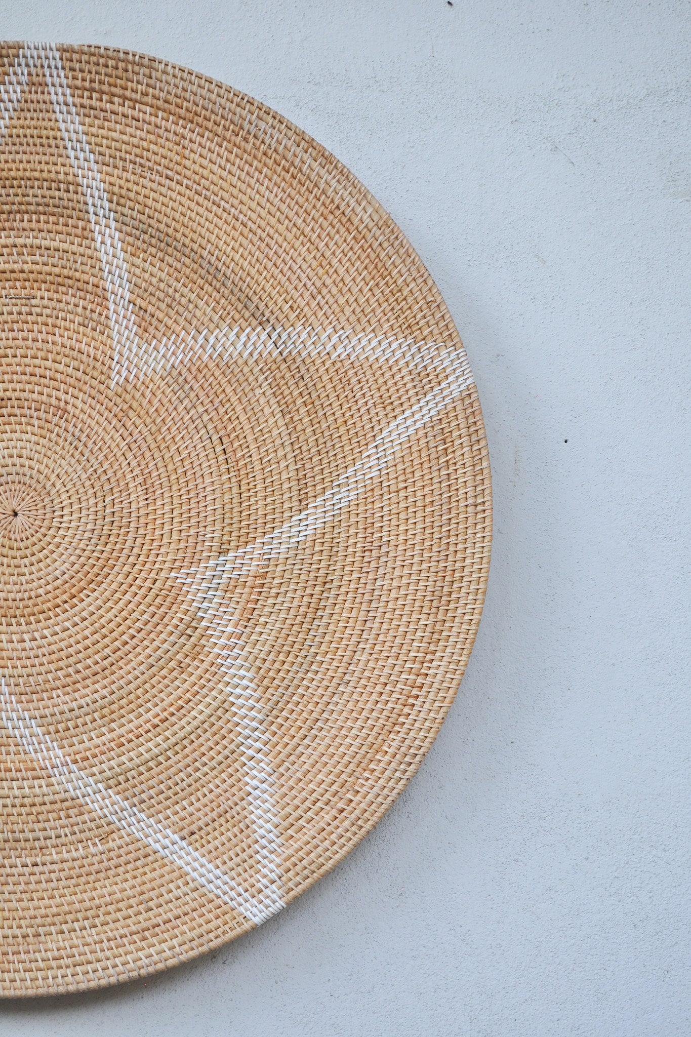 Midori Handwoven Rattan Wall Decor Plate