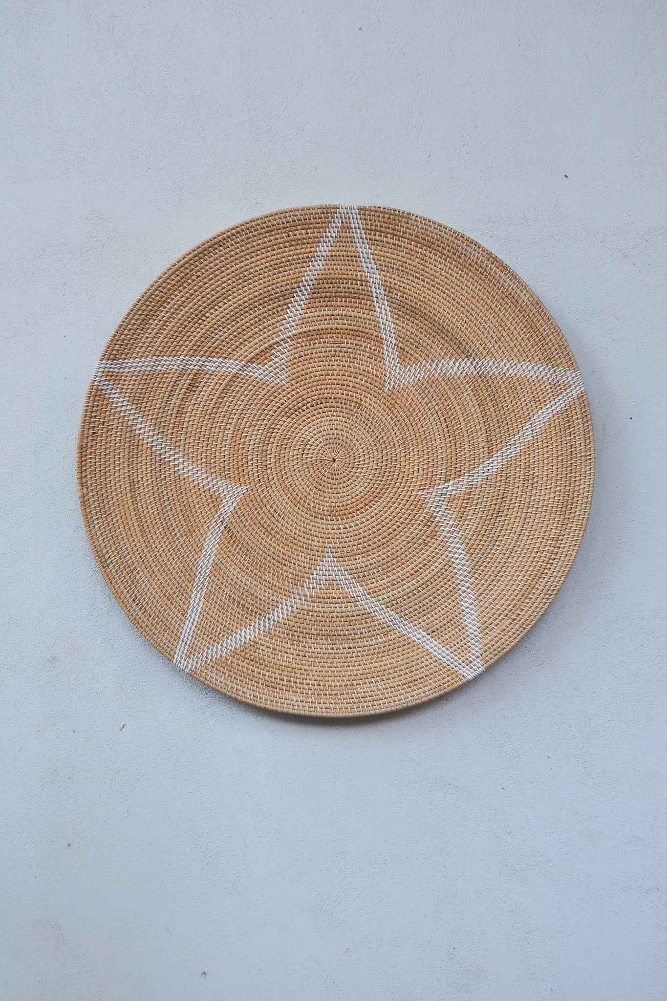 Midori Handwoven Rattan Wall Decor Plate