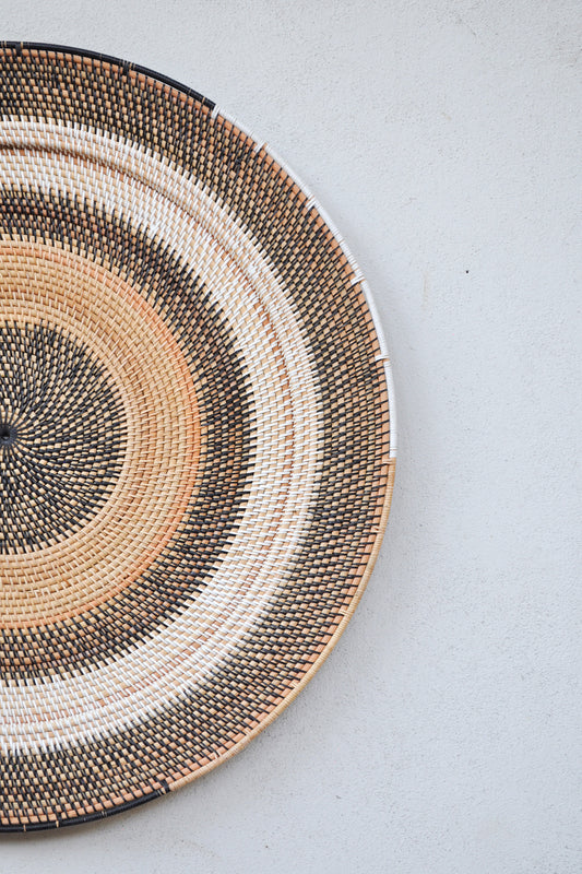 Midori Handwoven Rattan Wall Decor Plate