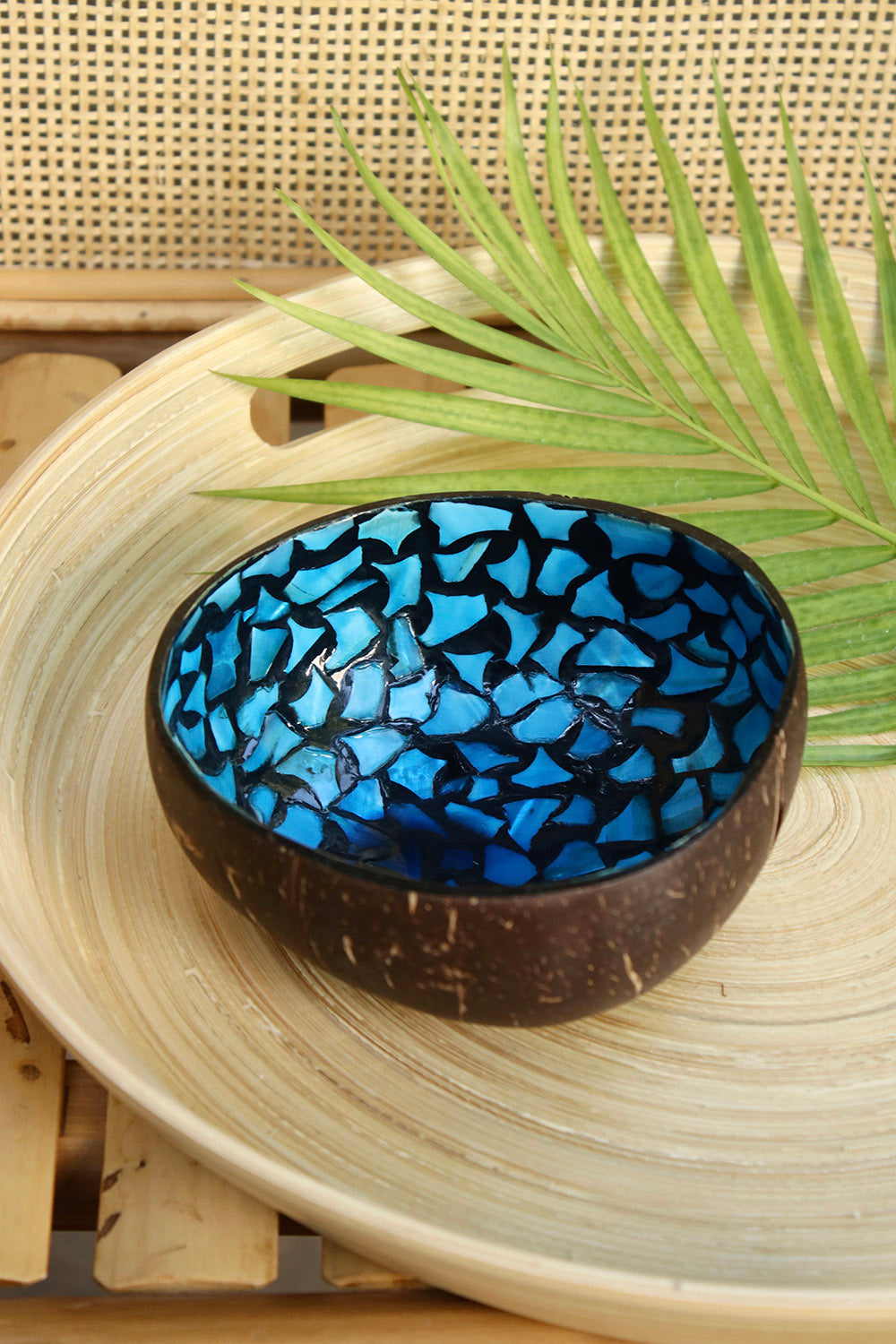 Coconut Bowl - Mother of Pearl - Blue