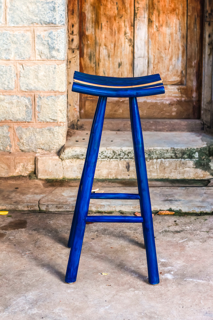 Madyam Bar Stool (Blue)