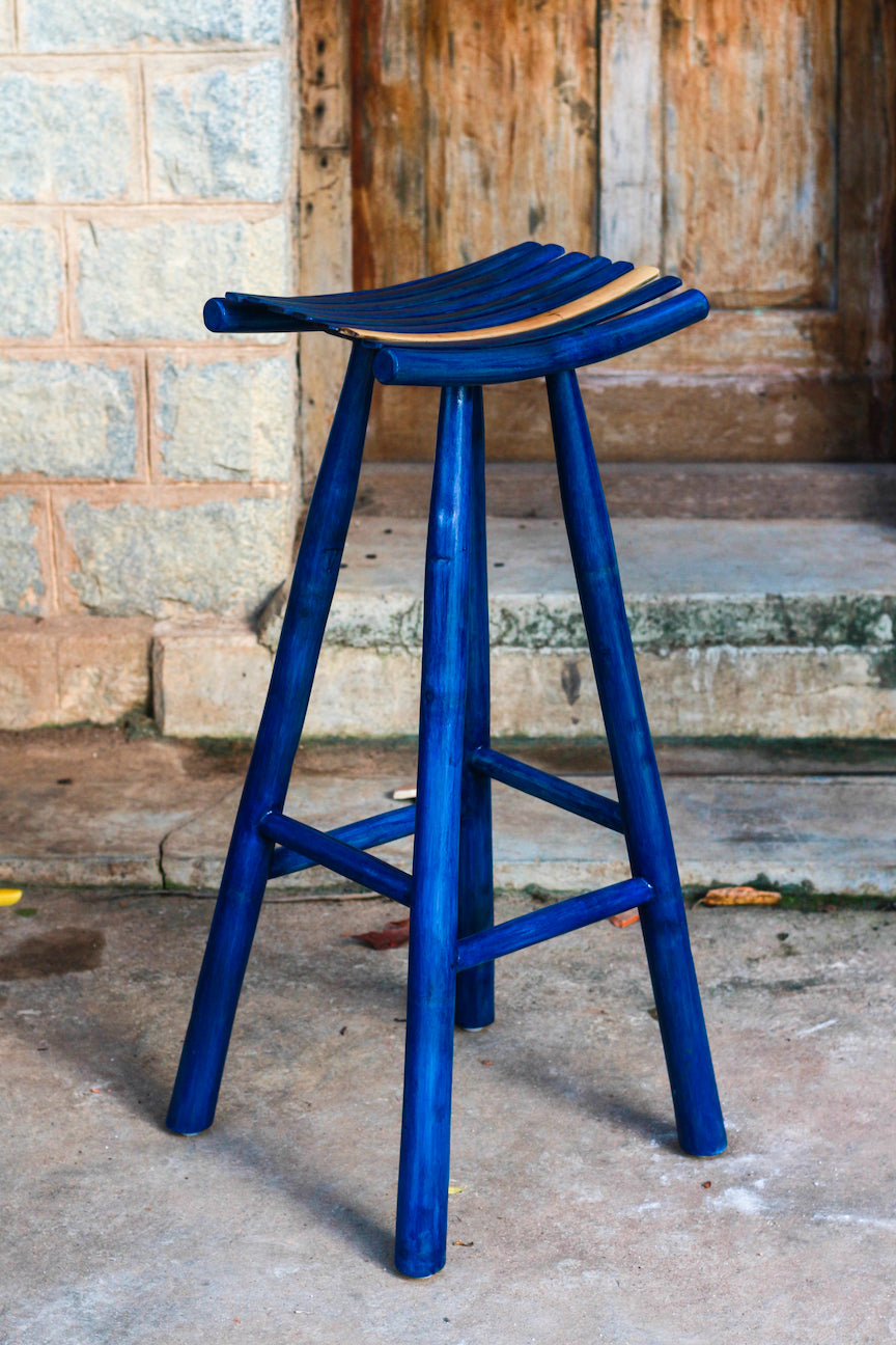 Madyam Bar Stool (Blue)