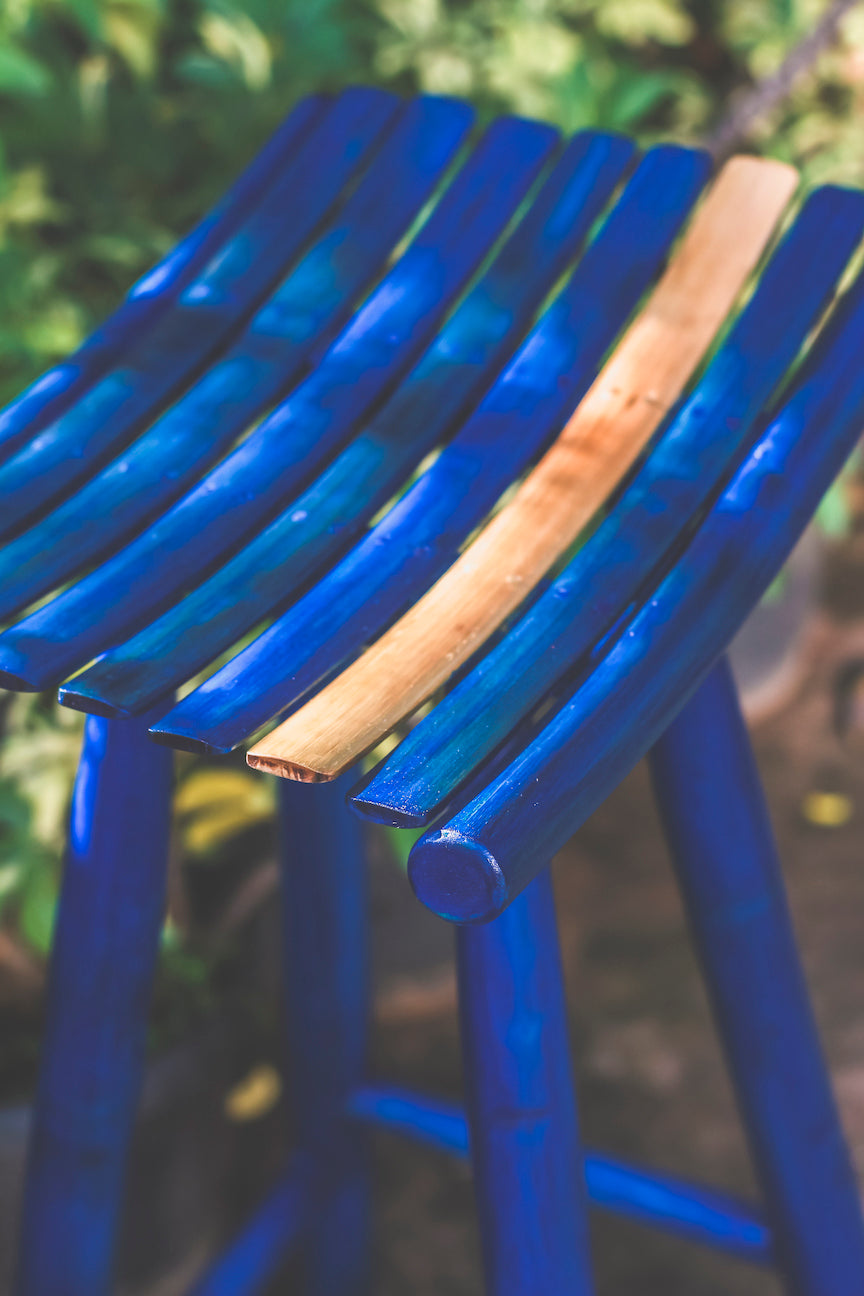 Madyam Bar Stool (Blue)