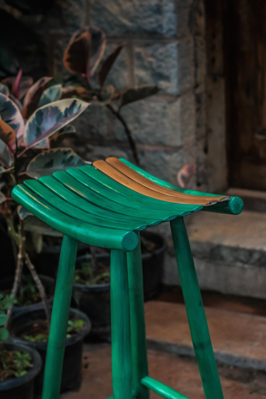 Madyam Bar Stool (Green)